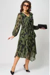 Платье Eva Grant 7122A принт олива Платье Eva Grant 7122A принт олива