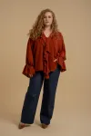 Блузка Deesses 6458 кирпичный
