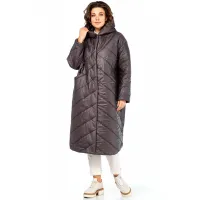 Пальто Диамант 2115 горький шоколад