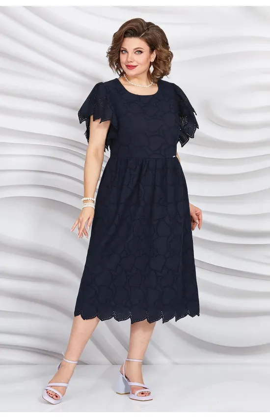 Платье Mira Fashion 5402-2 темно-синий