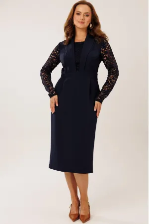 Платье Kaloris 2237 темно-синий