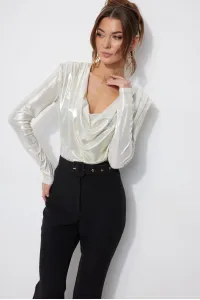 Блузка Люше 4251 серебро