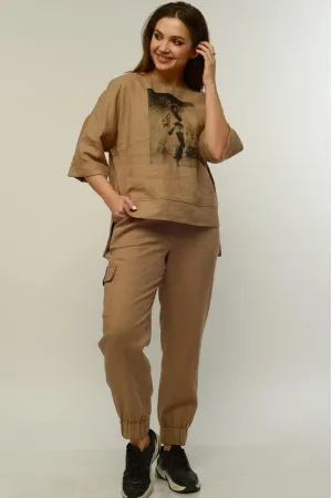 Брюки Mali 321-039 капучино