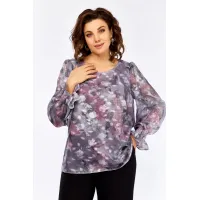 Блузка Swallow 803.6 серо-розовый