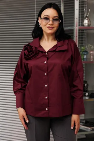 Блузка Anastasia 1204-2 бордовый