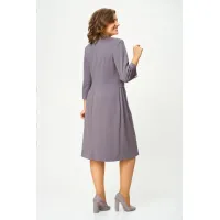 Платье Орхидея Люкс 1619 Перламутрово-ежевичный