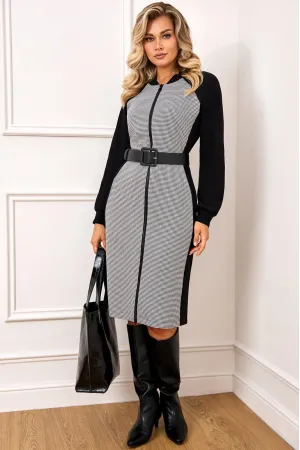 Платье Agatti 5840 черно-белый