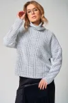 Кофта Laikony L-001-1 клетка графит Кофта Laikony L-001-1 клетка графит