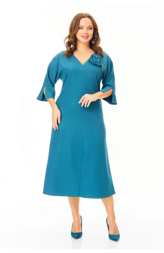 Платье T&n 7711 бирюза темная
