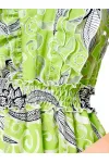 Платье Condra Deluxe 2439 салатовый-черный