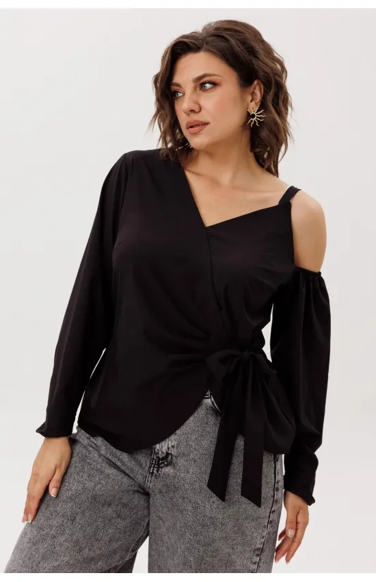Блузка Anelli 1760 Черная орхидея