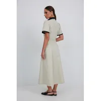 Платье Vesnaletto 4401 оттенки бежево-серый