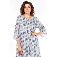 Платье Lady Style Classic 3007/1 синий с серым