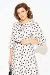 Платье Лилиана 1511Л молочный+горох Платье Лилиана 1511Л молочный+горох