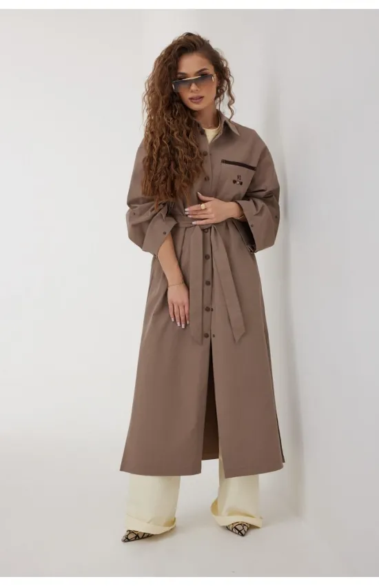 Плащ Vesnaletto 4383 коричневый