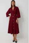 Платье Kaloris 2242-1 бордо
