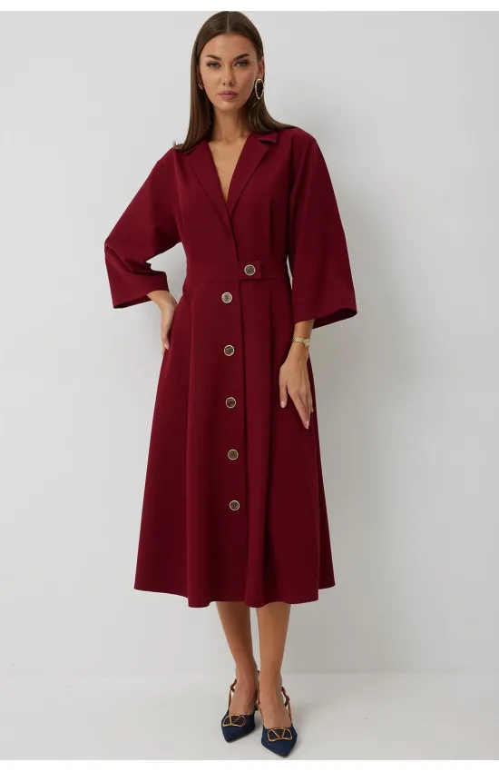 Платье Kaloris 2242-1 бордо