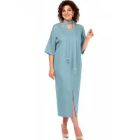 Платье Bagira 1046 серо-голубой