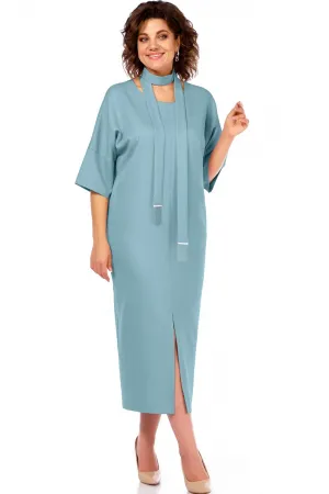 Платье Bagira 1046 серо-голубой