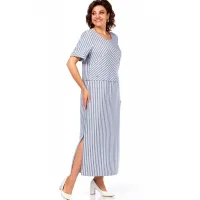 Платье Svt-Fashion 585 голубая полоска Платье Svt-Fashion 585 голубая полоска