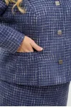 Костюм YOUR SIZE 2266/164 Синий с добавлением бежевых нитей