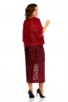 Костюм Ольга Стиль Л413 темный-красный