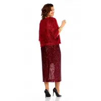 Костюм Ольга Стиль Л413 темный-красный