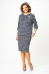 Костюм Swallow 877 графит, молочный принт  клетка Костюм Swallow 877 графит, молочный принт  клетка