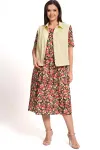 Костюм Alani 2368 бежевый+цветы