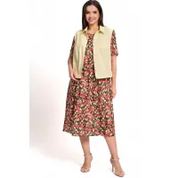 Костюм Alani 2368 бежевый+цветы