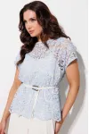 Костюм MisLana 1320 голубой-молочный Костюм MisLana 1320 голубой-молочный