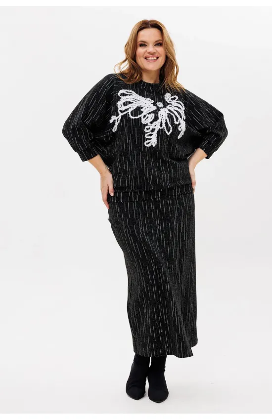 Костюм Michel Chic 1407 черно-белый