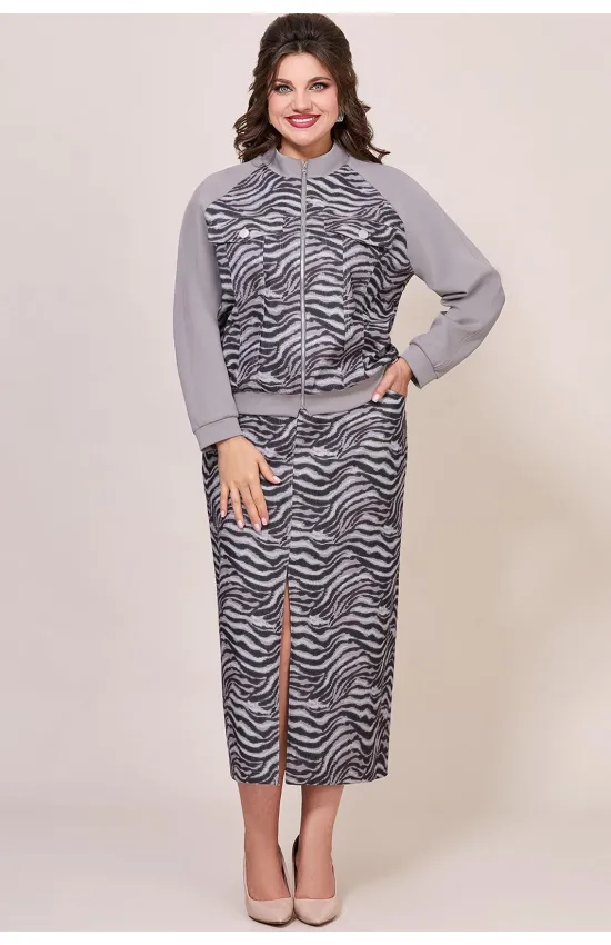 Костюм Mira Fashion 5602 оттенки серого