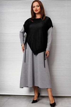 Костюм INVITE 6118 серый+черный