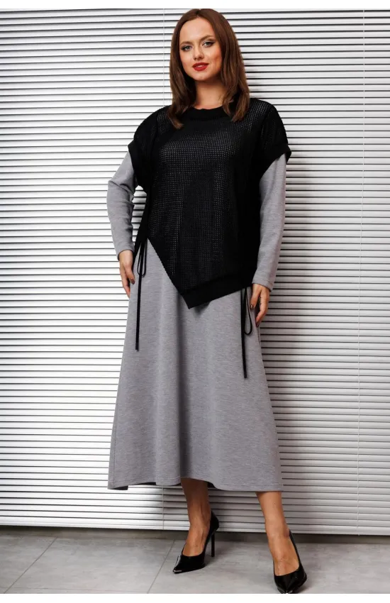 Костюм INVITE 6118 серый+черный