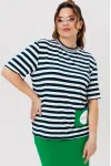 Костюм Michel Chic 1405 зелёный + полоска
