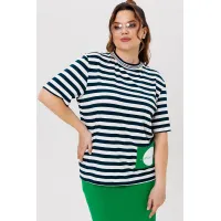 Костюм Michel Chic 1405 зелёный + полоска