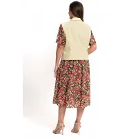 Костюм Alani 2368 бежевый+цветы