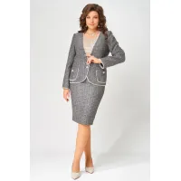 Костюм FITA 4121 Ясиня серо-бежевый