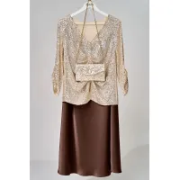 Костюм FITA 4153 Зария шоколадно-бежевый
