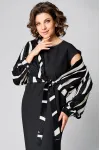 Костюм Мишель стиль 1253 черно-молочный