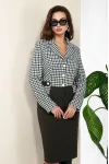 Костюм Anastasia 1045-2 гусиная лапка+олива