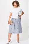 Костюм Anastasia 1248 белый/голубой