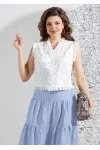 Костюм Mira Fashion 5556 белый+голубой