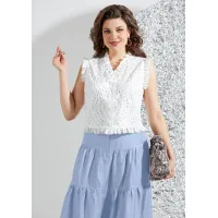 Костюм Mira Fashion 5556 белый+голубой