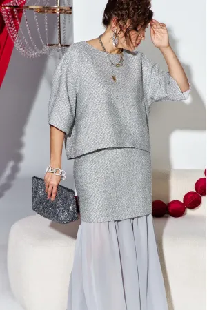 Костюм VITTORIA QUEEN 27573-1 серебристо-серый