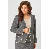 Костюм FITA 4121 Ясиня серо-бежевый