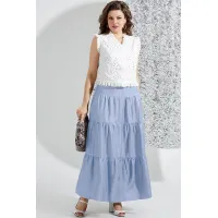 Костюм Mira Fashion 5556 белый+голубой