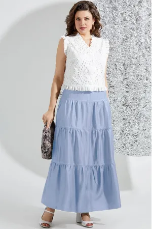 Костюм Mira Fashion 5556 белый+голубой