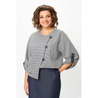 Костюм Michel Chic 1422-1 темно-синий + клетка Костюм Michel Chic 1422-1 темно-синий + клетка